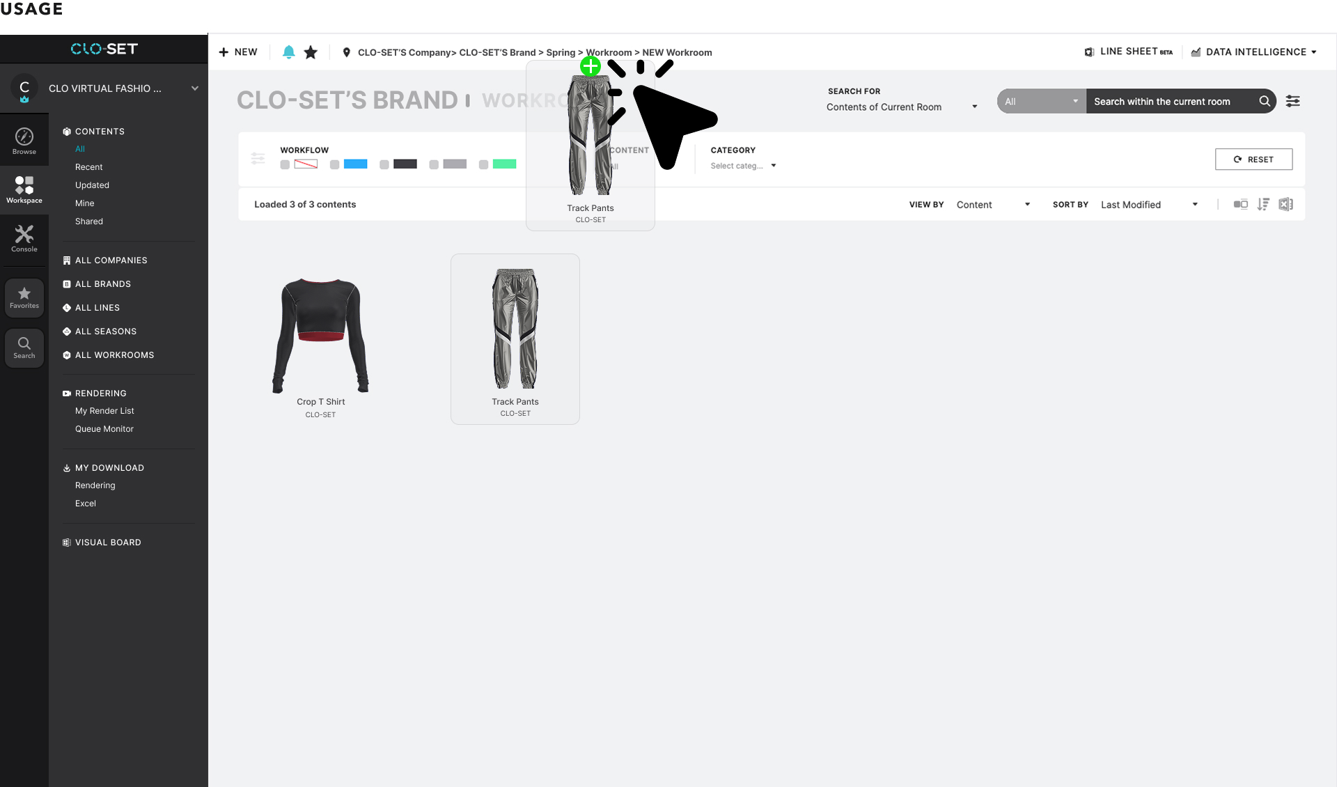 Workroom View – CLO-SET | Help Center