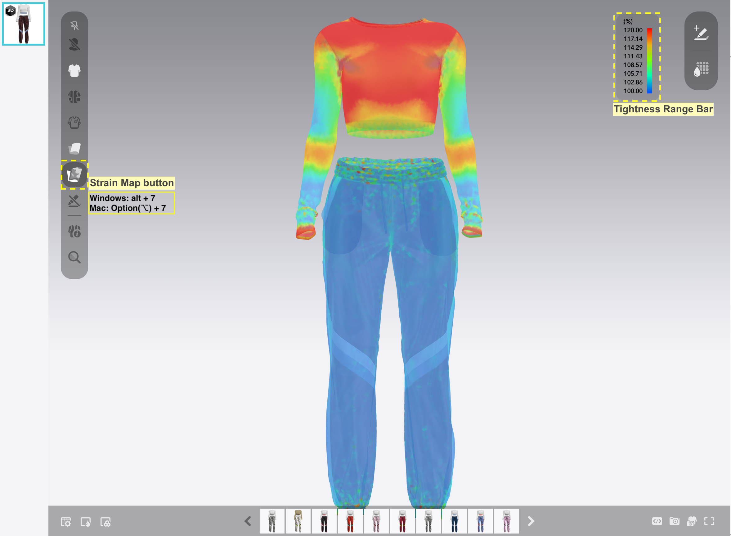 [2024-01] New in CLO-SET 3D Viewer, Strain Map! – CLO-SET | Help Center